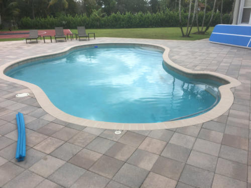 Completed residential pool project by Tep's Pool Services